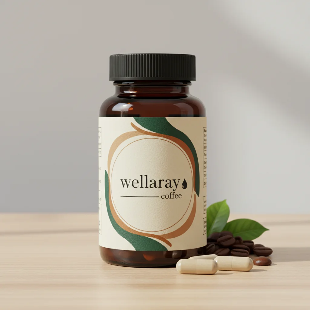 Wellaray Coffee Slim Coffee Booster - Verpackung Nahrungsergänzungsmittel auf Kaffeebasis